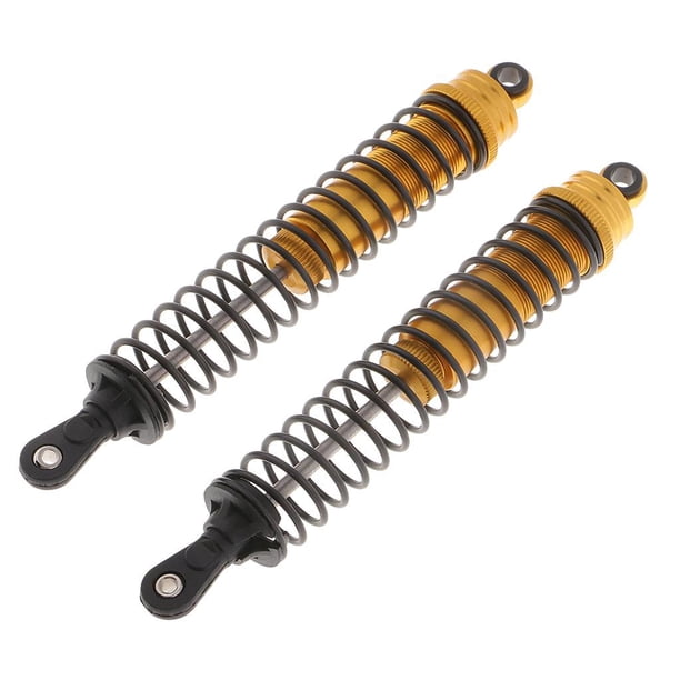 2 amortiguadores ajustables para coche de 1/8 H Crawler de 142 mm dorado