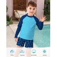 thumbnail image 6 of Lanbubble Boys Long Sleeve Rash Guard Swimsuit Kids 2-Pieces Bathing Suits Set, 6 of 6