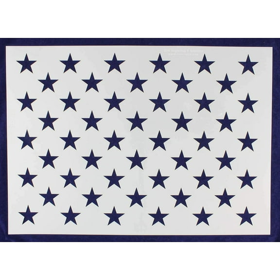 50 Star Field Stencil US American Flag G-Spec 20.16 Inches