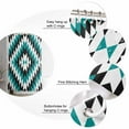 thumbnail image 6 of Shower Curtain Aztec Boho Bathroom Curtains with Hooks, Waterproof Fabric Bohemian Abstract Geometric Turquoise Bath Shower Curtains Set for Bathroom Bathtubs Decor 36x72 Inch, 6 of 8