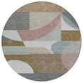 thumbnail image 2 of Addison Rugs Chantille Indoor/Outdoor Transitional Mid Century Mocha Washable Round Rug, 8' x 8', 2 of 6