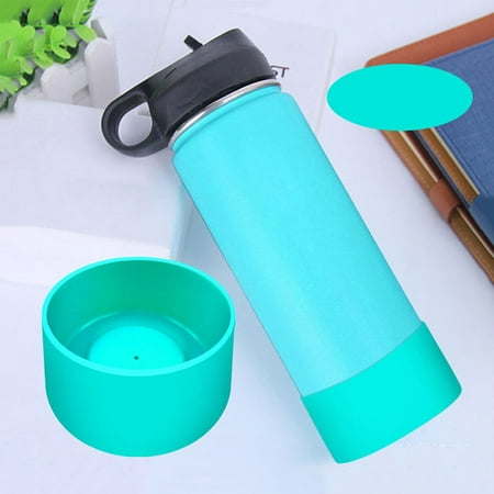 

Top Souls Protective Silicone Solid Color Silicone Bottle Boot For Water Bottle Bottom Rose Red