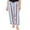 Sky Blue, variant on Rdhnmea Women's Stripe Print Pajama Pants Drawstring Elastic Waist Long Trousers Cozy Lounge Bottoms