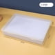 thumbnail image 4 of 3X Organizador de Archivos de Plástico, Caja de Almacenamiento Cuadrada Transparente, Caja de Almacenamiento A4, Caja de Almacenamiento de Archivos L, 4 of 5