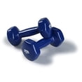 thumbnail image 2 of SPRI Deluxe Vinyl Dumbbells, 5 lb Pair, Blue, 2 of 3