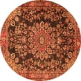 thumbnail image 1 of Ahgly Company Indoor Round Medallion Orange Traditional Area Rugs, 6' Round, 1 of 1