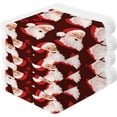 thumbnail image 2 of Dreamtimes 4 PCS Cotton Washcloths Towel Set, Highly Absorbent & Soft Baby Wash Cloths, 12"x 12" Face Hand Towels for Bathroom, Multi-Purpose Fingertip Towels (Christmas Santa), 2 of 7
