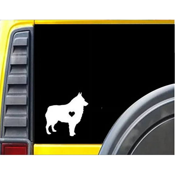 Schipperke Little Heart *J533* 6" Decal Sticker