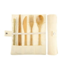 Travel Cutlery Flatware Bamboo Utensils Setreusable Eco Friendly Portable,1 Set Of Tableware Clearance