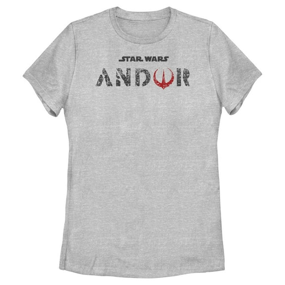 Women's Star Wars: Andor Black Logo Graphic Tee Athletic Heather Large