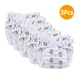 thumbnail image 1 of 5PCS Baby Reusable Diapers 100% Cotton Cloth Panties Waterproof Kid Training Pants Adjustable Washable Breathable Ecological, 1 of 6