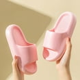 thumbnail image 5 of adviicd Boys Slippers Summer Kids Cloud Slides Girls Boys Slip On Slide Sandals Comfort Non-Slip Thick Sole Slippers Summer Shower Shoes Pool Beach Water Shoes (Pink,12), 5 of 7
