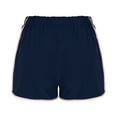 thumbnail image 4 of cfhntfmh 2pc Athletic Shorts for Women Mid Elastic Waist Pleated Workout Shorts Color Block Stretchy Gym Fitness Shorts, 4 of 6