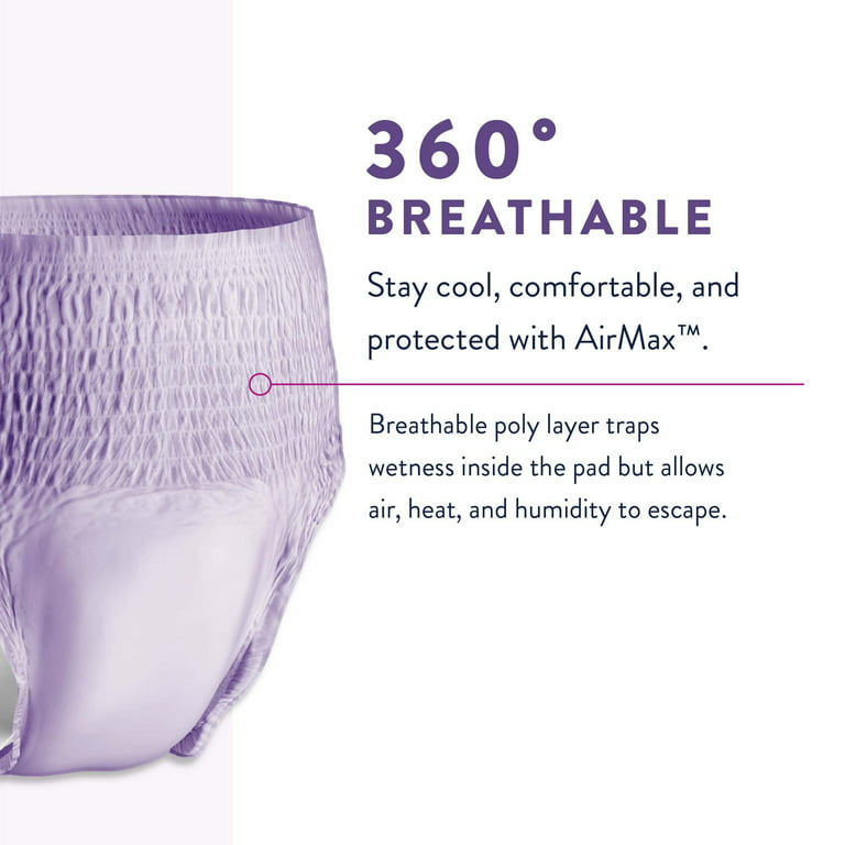 Prevail Per-Fit Daily Underwear for Women, Incontinence, Disposable, Extra  Absorbency, Medium, 80 Ct
