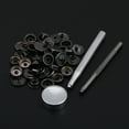 thumbnail image 1 of Metal Press Stud Snap Button Fastener for Leather Clothes Jacket Repair(black nickel 3pcs tool), 1 of 6