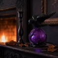 thumbnail image 2 of Halloween Gothic Dark Crow Desk Lamp, Vintage Black Bird Table Lamp with Spooky Silhouette Base, Mood Lighting Fixture for Nightstand, Office, Themed Party, Ghost House Atmosphere Decor, A, 2 of 7