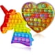 thumbnail image 1 of Push Pop Bubble Fidget, Popit Popper Popit?S It Popitz Figetget Sensory Popping It?S Popits Ansiedad Alivio del estrés Figut A Fidgetoys para niños Rainbow Mouse Unicornio (Corazón de mariposa rosa) Ormromra WMCH-181, 1 of 6