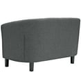 thumbnail image 6 of Modern Contemporary Urban Design Living Room Lounge Club Lobby Armchair and Loveseat Sofa Set, Fabric, Grey Gray, 6 of 6