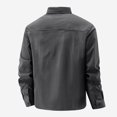 thumbnail image 4 of Men's Casual Stretchable Long Sleeve Button Up Shirt for Outdoor Hiking Daily Wear Comfortable Breathable Solid Color Big Size Mens Summer Lightweight Pullover Tee Shirts, 4 of 4
