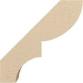 thumbnail image 3 of Ekena Millwork 5"W x 14"D x 14"H Ridgewood Rough Cedar Woodgrain TimberThane Knee Brace, Primed, 3 of 6