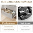 thumbnail image 7 of Versatile Wooden Storage Dresser Cabinet – 6/7/8 Drawers, Adjustable Feet, Freestanding Organizer for Bedroom, Living Room, Entryway, Wide Horizontal & Vertical Chest, 7 of 7