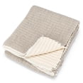 thumbnail image 1 of Gray Overstitch Throw, 1 of 1