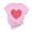 QRJ1-Valentine's Day-Pink, variant on VKOYWKM T Shirts for Women Valentines Day Shirts Cute Heart Print Short Sleeve T-Shirts Valentine Tops Holiday Crew Neck Valentines Day Heart Shirts
