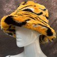 thumbnail image 3 of Sombrero de pescador de piel sintética de 58-60 cm XL para mujer, de invierno, cálido, de lujo, de gran tamaño, para exteriores, para niña, para fiesta, gorra Panamá larga de piel a la moda, 3 of 5