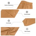 thumbnail image 5 of Homeyce Mens Linen Casual Dress Pants Elastic Waist Drawstring Wide Leg Pants with Deep Pockets Cotton Linen Long Pants Loose Fit Summer Yoga Beach Lightweight Sweatpants,Yellow XL, 5 of 5
