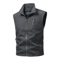 thumbnail image 2 of Stamzod Mens Vest Lightweight Windproof Zip Up Vests Outerwear with Pockets Outdoor Work Photo Golf Sleeveless Jackets Gray S, 2 of 10