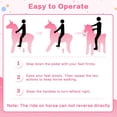 thumbnail image 4 of DEYGIA Ride on Unicorn Toys for Kids, Ride on Toy for Girls 4 to 9 Years Old, 36.6'' Height Riding Horse Rider Mechanical Walking Action Toys, No Battery or Electricity, Max Load 165LBS, 4 of 9