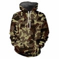 thumbnail image 2 of Sudadera con capucha con estampado 3D de camuflaje de jungla, sudadera de calle para primavera y otoño, sudadera holgada informal para deportes al aire libre, sudaderas clásicas de camuflaje para niño, 2 of 5