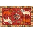thumbnail image 1 of Ahgly Company Machine Washable Indoor Rectangle Traditional Red Area Rugs, 7' x 9', 1 of 7