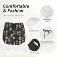 thumbnail image 4 of Balery Cigar Pantalones cortos deportivos para mujer con forro y dos bolsillos, elásticos, para entrenamiento, gimnasio, yoga-X-Large, 4 of 7