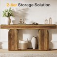 thumbnail image 4 of 70.9-Inch Extra Long Sofa Table, Farmhouse Console Tables with Wood Frame and Storage Shelf, 4 of 7