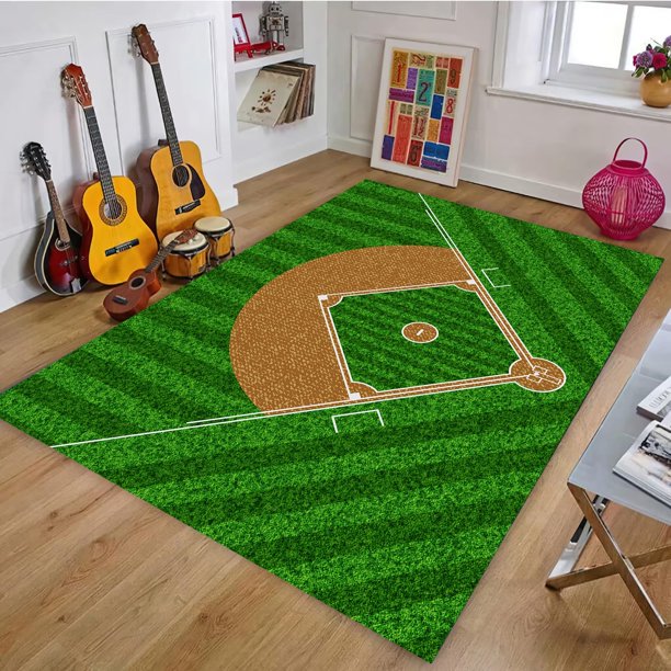 Alfombra de béisbol Carpet Osimiccp para dormitorio de niños, 180 x 270 cm