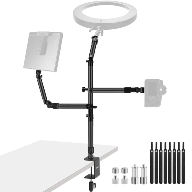 Soporte de escritorio para cámara NEEWER ST008 con 2 brazos