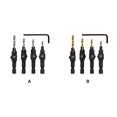 thumbnail image 4 of 4 Pieces Countersink Drill Bit HSS Portable DIY Set Woodworking DIY Bits Quick Change High-speed Steel Punching Replacement Wood Hand Tools Silver, 4 of 6