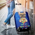 thumbnail image 3 of Autism Awareness French Bulldog Accept Understand Love Travel Luggage Cover Dog Lover Gifts Suitcase Dust Protective Decor - 12003, 3 of 5