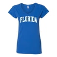thumbnail image 2 of Wild Bobby State of Florida College Style Women Standard V-Neck Tee, 2 of 6