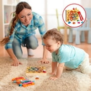 Clamp Bee Hive Matching Game -  Wooden Colors Sorting Toddler Learning  Educational Gift for Children Ages 1-4 Years Old