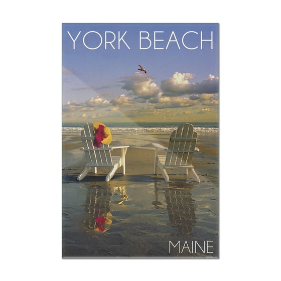 York Beach Maine Adirondack Chairs Lantern Press York Beach Maine Adirondack Chairs Lantern Press Photography 8x12 Acrylic
