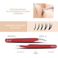 thumbnail image 4 of SIVOTE Pinces à Extensions de Cils pour Cils Classiques et Volume, Lot de 5, Rouge, 4 of 7