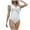 White, variant on QHFBli Women One Piece Swimsuits Tummy Control One Piece Swimsuit - Push up Bathing Suit Full Coverage Swimwear