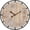 Natural, variant on MODE HOME 24 inch Farmhouse Rustic Wall Clock, Silent Battery Operated with Metal Circle and Engraved Numerals