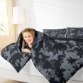 thumbnail image 4 of Feelyou Modern Fashion Camo Full Size Comforter Sets for Teens, Chic Camouflage Bedding Comforter Set, Grey Square Abstract Reversible Bedding Sets, Ultra Soft Bedroom Decor, 3-Piece, 4 of 8
