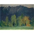 thumbnail image 3 of Ernst Schiess 14x12 Black Modern Framed Museum Art Print Titled - Mountain Landscape, 3 of 5
