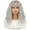 Silver, variant on Small Curly Bangs Hair Wigs for Women - Reddish Brown Wool Curly Hair with Headband for Natural Look