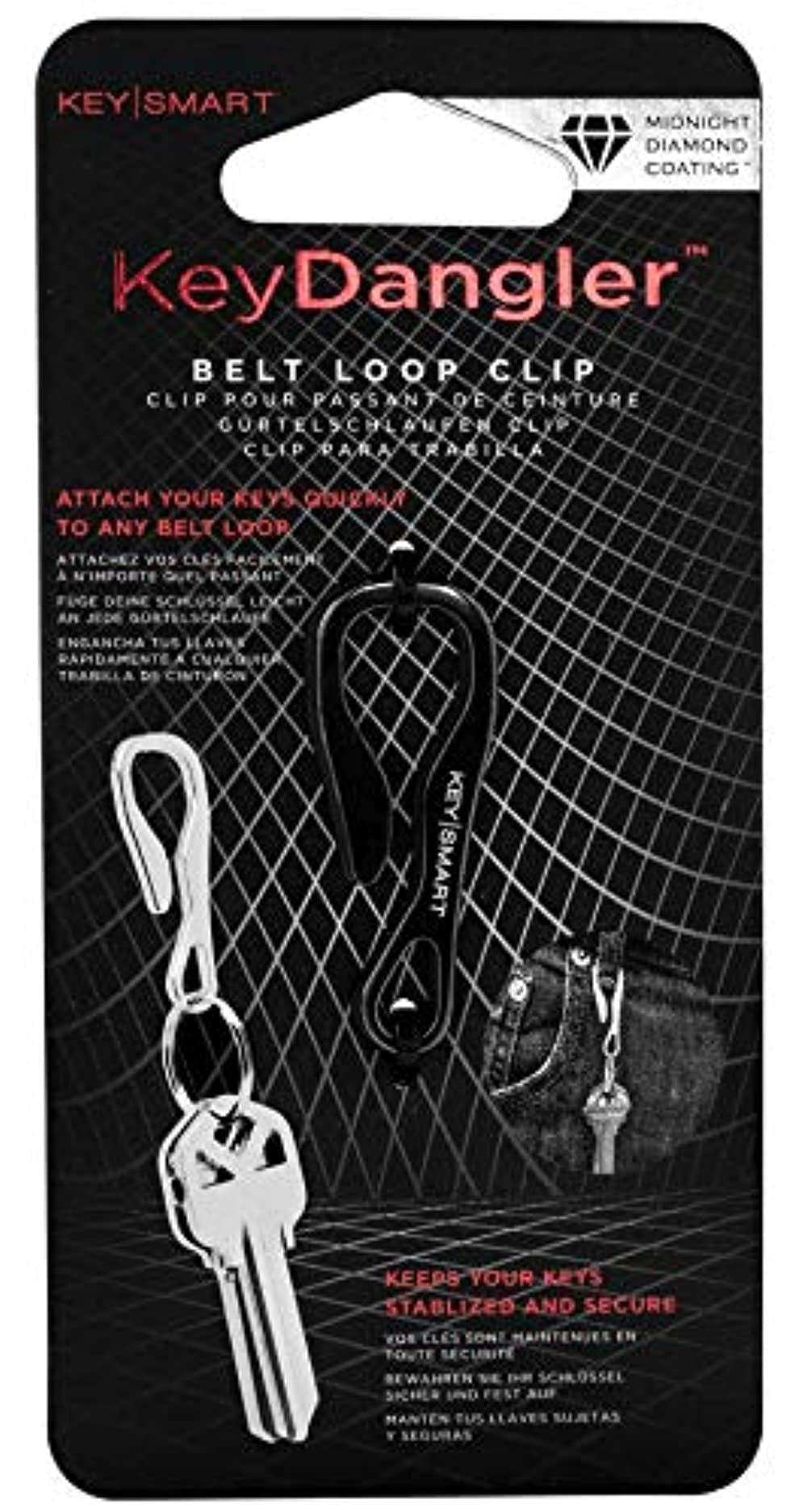 KeySmart Key Dangler Clip Your KeySmart to Anything (Midnight Diamond