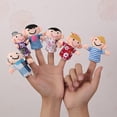 thumbnail image 2 of Set de peluche Finger Puppet Animal Family para niños, 2 of 4
